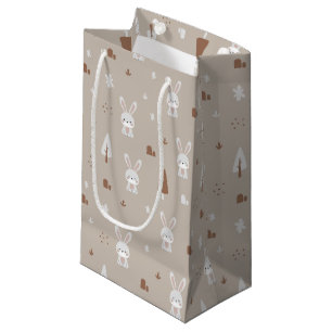 Adortable Rabbit Pattern Geschenktasche Kleine Geschenktüte