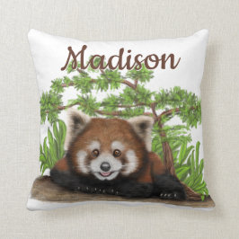 Adortable Red Panda Personalisiert Throw Kissen