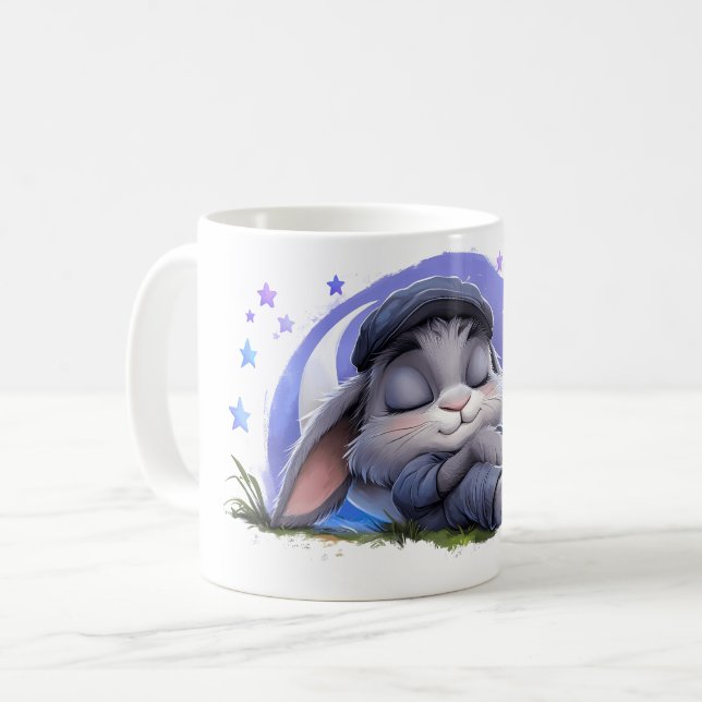 Adortable Sleepy Bunny Tasse (Vorderseite Links)