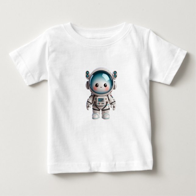 Adortable Space Friend in futuristischem Gear Baby T-shirt (Vorderseite)