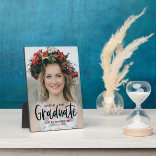 Adortable Type EDITABLE FARBEN Abschluss Plaque Fotoplatte