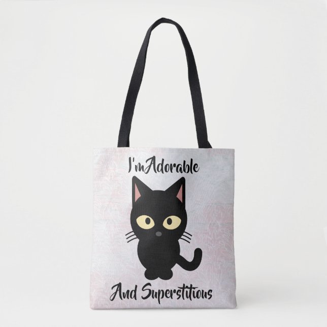 Adortable und übervorsichtige Cat Design-Tasche (Vorderseite)