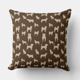 Adortable Welpen Print Pattern Kissen