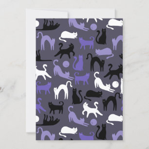 Adortable Yoga Niedlich Cat Posen Feiertagskarte