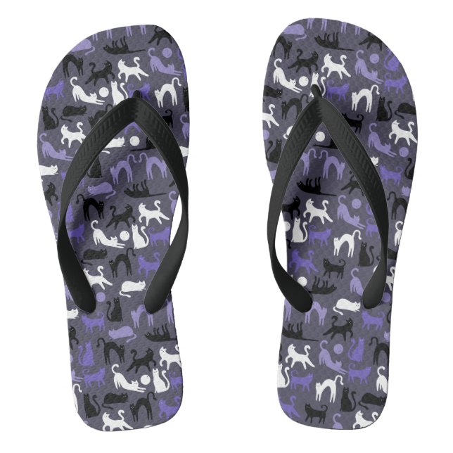 Adortable Yoga Niedlich Cat Posen Flip Flops (Fußbett)
