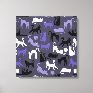 Adortable Yoga Niedlich Cat Posen Leinwanddruck