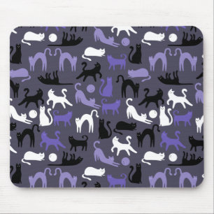 Adortable Yoga Niedlich Cat Posen Mousepad