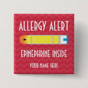 Adrenalin-Allergie-Alarm-Knopf Button