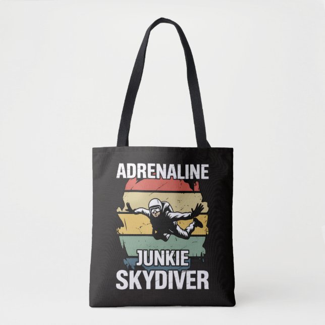 Adrenalin-Junkie-Fallschirmspringer (Vorderseite)