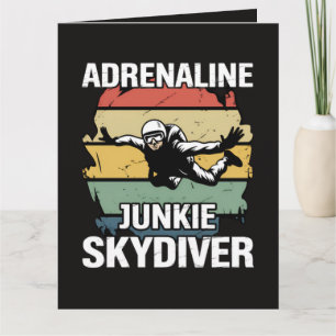 Adrenalin-Junkie-Fallschirmspringer Karte