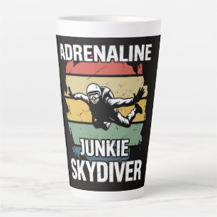 Adrenalin-Junkie-Fallschirmspringer Milchtasse