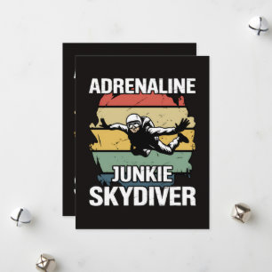 Adrenalin-Junkie-Skydiver Feiertagskarte