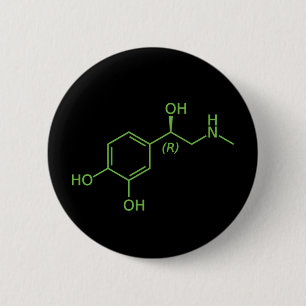 Adrenalin-Molekül-Chemie-Diagramm Button