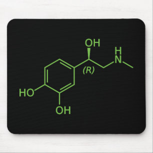 Adrenalin Molekül Chemisches Diagramm Mousepad