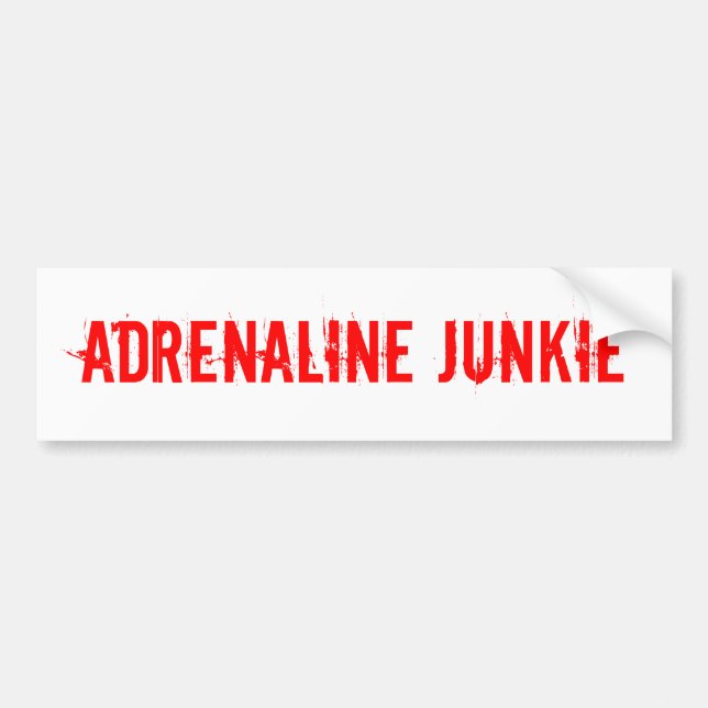 Adrenaline-Junkieaufkleber für extremen Sport Autoaufkleber (Vorne)