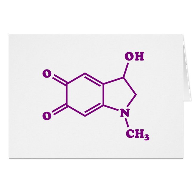 Adrenochrome Molecular Chemical Formula Card (Vorderseite (Horizontal))