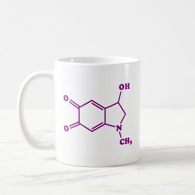 Adrenochrome Molekulare Chemische Formel Kaffeetasse (Links)