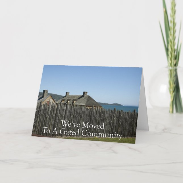 Adressänderung: Gated Community Ankündigung (Vorderseite)
