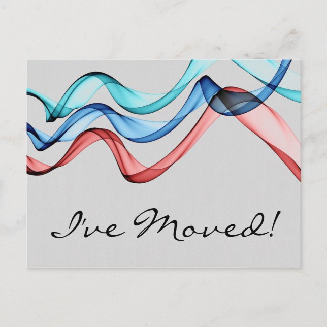 Adressänderung von Multifunktionsleisten-Bannern Postkarte (Vorderseite)