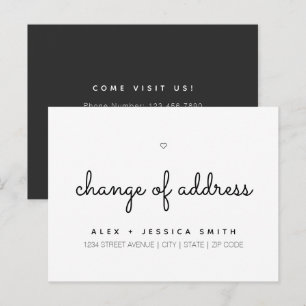 Adressänderung Wir haben uns Niedlich einfach bewe Postkarte