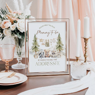 Adressat Woodland-Abenteuer-Junge-Baby-Party Poster