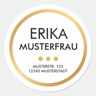 Adressaufkleber (20 Stück) Runder Aufkleber