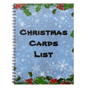Adressbuch der Weihnachtskarte Notizblock