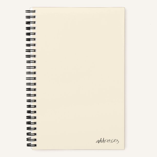 Adressbuch Notizbuch (Vorderseite)