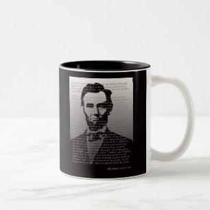 Adresse Abraham Lincolns Gettysburg Zweifarbige Tasse