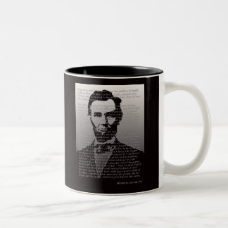 Adresse Abraham Lincolns Gettysburg Zweifarbige Tasse