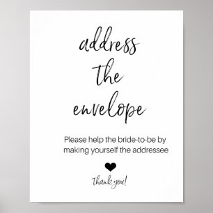 ADRESSE DER UMGEBUNG FÜR SHOWER-Plakat Poster