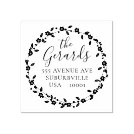 Adresse der Zirkelkronenfamilie für benutzerdefini Gummistempel