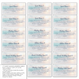 Adresse des Beach Gast Aufkleber