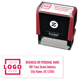 Adresse des Unternehmens für benutzerdefinierte Un Permastempel