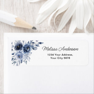 Adresse für Navy Blue Flowers