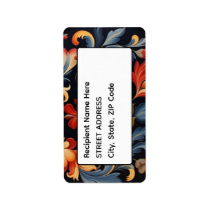 Adresse Rosepaint Rosemaling 1 von 6 Adressaufkleber