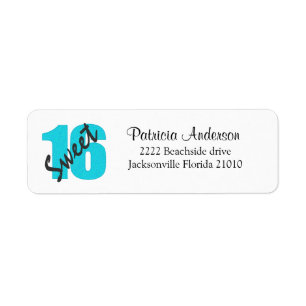 Adressen-Etiketten des Bonbon-16