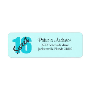 Adressen-Etiketten des Bonbon-16