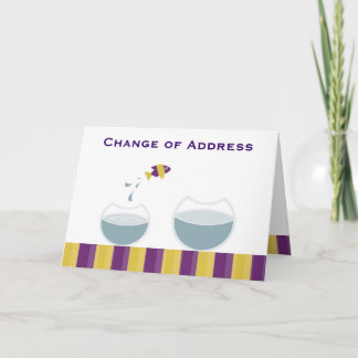 Adressenänderung Ankündigung