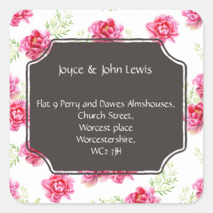 Adressenänderung Aufkleber