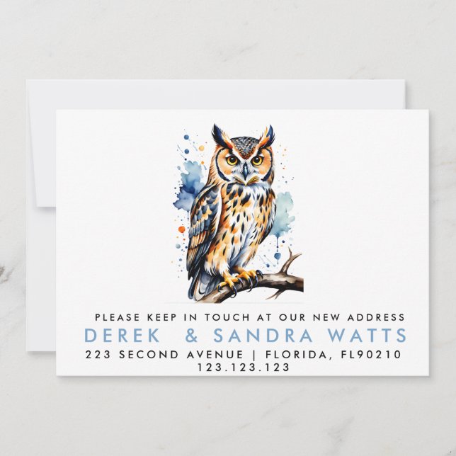 Adressenänderung, die wir verschoben haben einladung (Vorderseite)