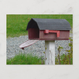 Adressenänderung für das Land Mailbox Ankündigungspostkarte