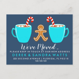 Adressenänderung haben wir das Haus Weihnachten An Ankündigungspostkarte