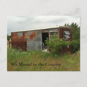 Adressenänderung Karte: Bewegt auf das Land Ankündigungspostkarte