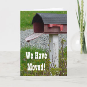 Adressenänderung ländlichen Land-Briefkasten Ankündigung