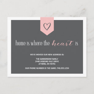 Adressenänderung Mitteilung Ankündigungspostkarte