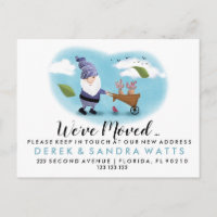 Adressenänderung wir haben Garten-Gnome verschoben