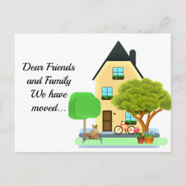 Adressenänderung / Wir haben uns bewegt Ankündigungspostkarte