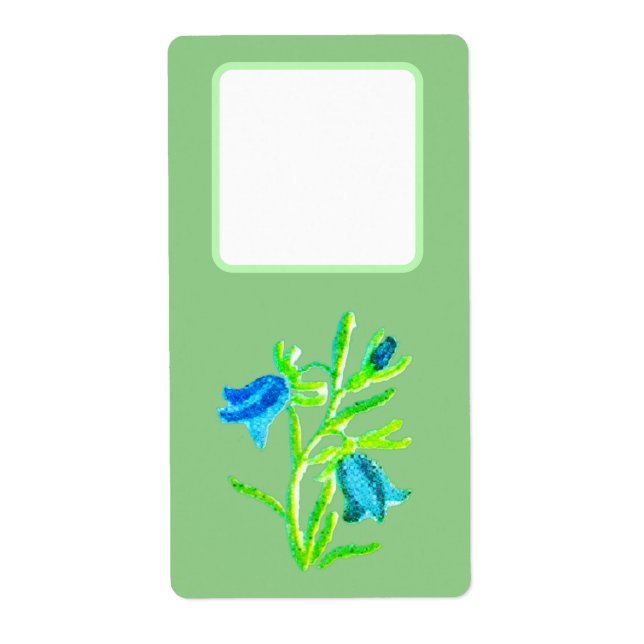 Adressenaufkleber Blume Design (Vorne)