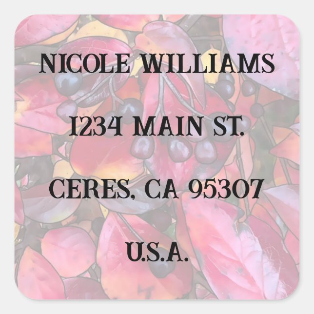 Adressenaufkleber für Chokekerinen - Aufkleber für (Vorderseite)